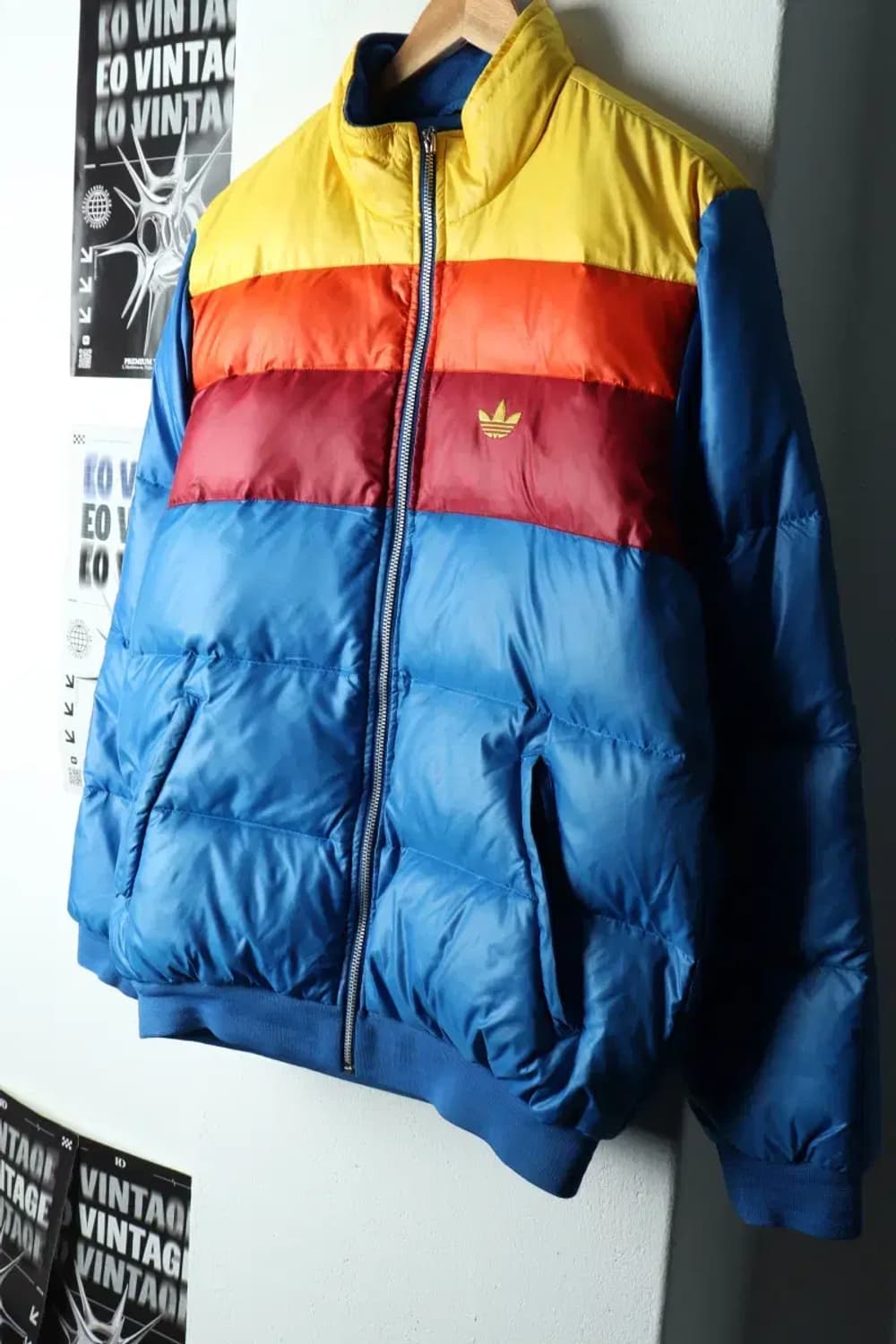 (L-XL) 아디다스 패딩 점퍼자켓 오리지널 덕다운 컬러믹스-163B9 상품이미지1