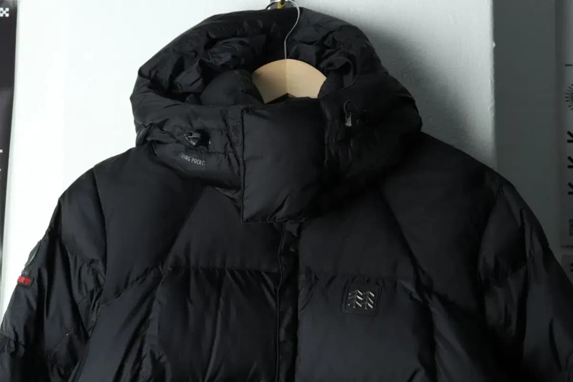 W(L) 코오롱스포츠 패딩 점퍼자켓 구스다운 블랙 한정판-163BD 상품이미지3