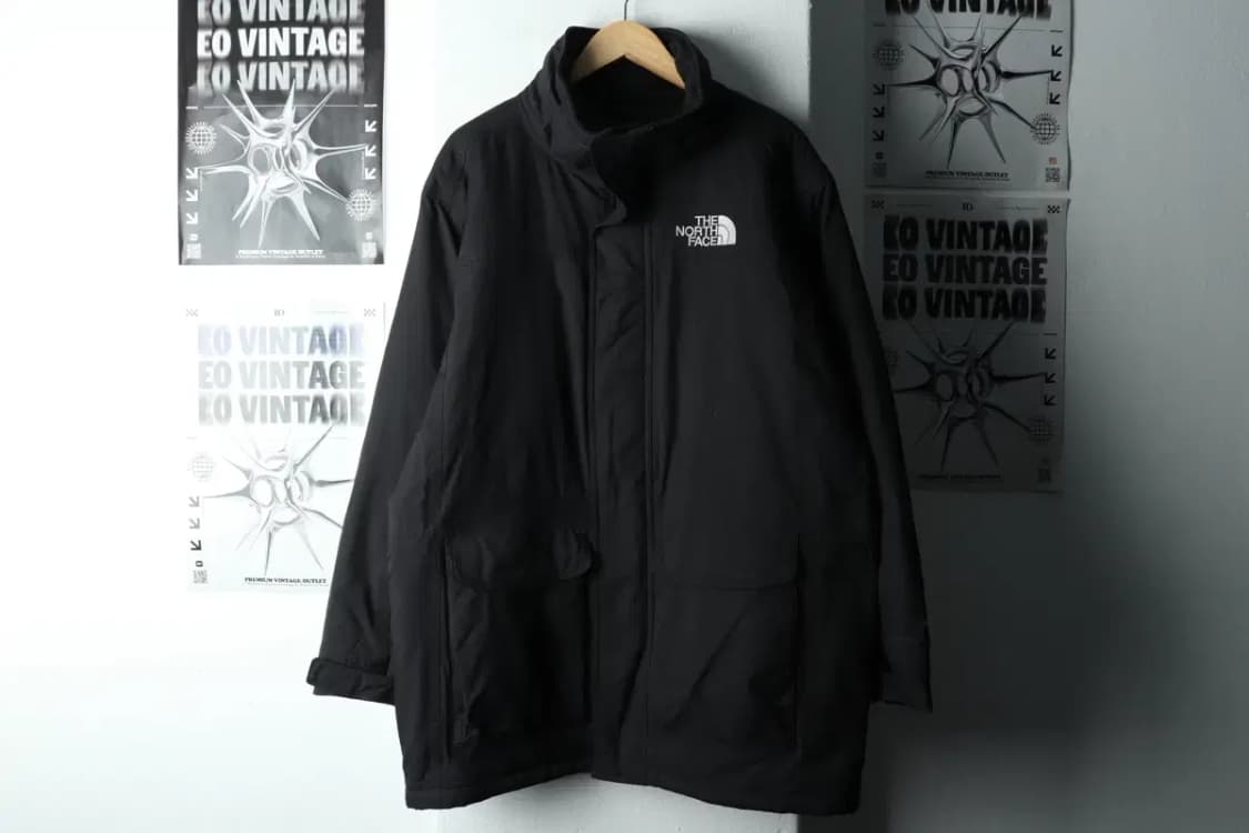 (M-XL) 노스페이스 패딩 점퍼자켓 경량 블랙 롱-163BF 상품이미지2