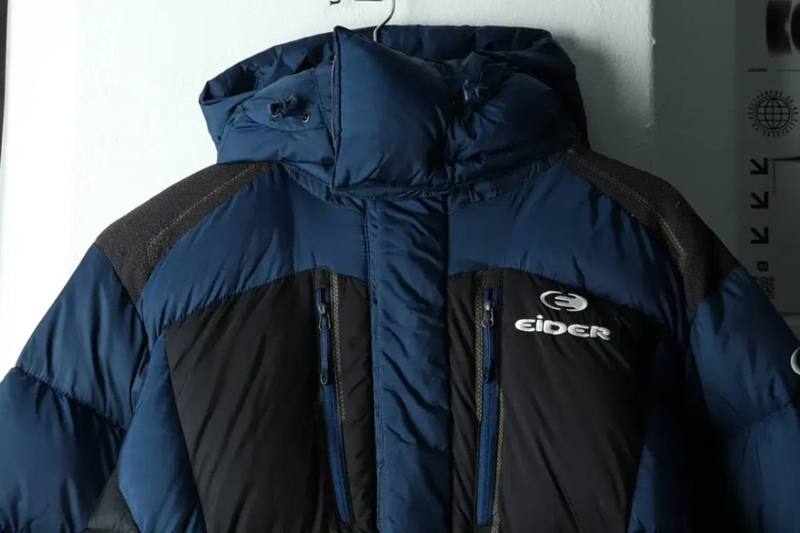 (L) 아이더 패딩 점퍼자켓 구스다운 블루 올드스쿨 대장급-163C0 상품이미지4