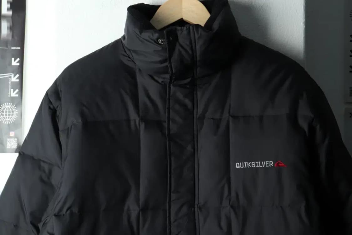 (M-L) 퀵실버 패딩 점퍼자켓 블랙 올드스쿨-163C1 상품이미지3