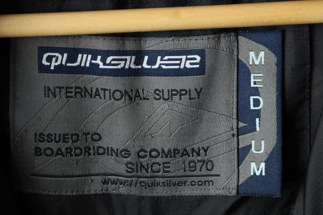 (M-L) 퀵실버 패딩 점퍼자켓 블랙 올드스쿨-163C1 상품이미지7