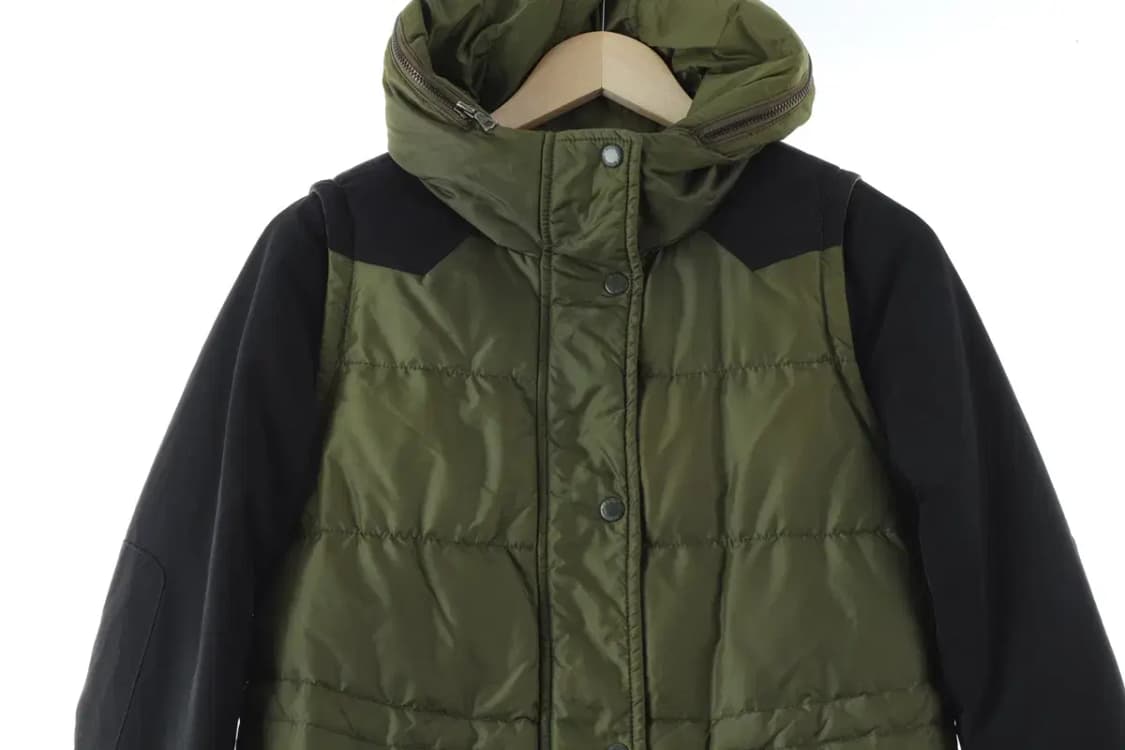 W(S-M) 베네통 패딩 점퍼자켓 덕다운 안감기모 롱-1645B 상품이미지3