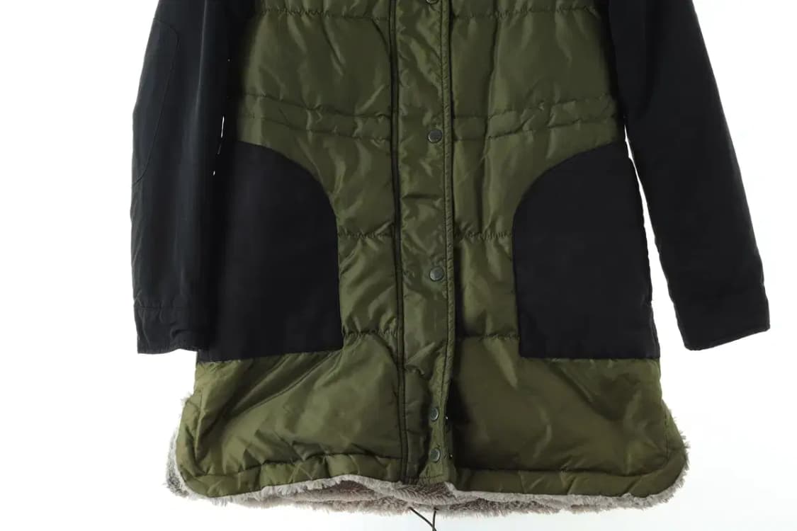 W(S-M) 베네통 패딩 점퍼자켓 덕다운 안감기모 롱-1645B 상품이미지4