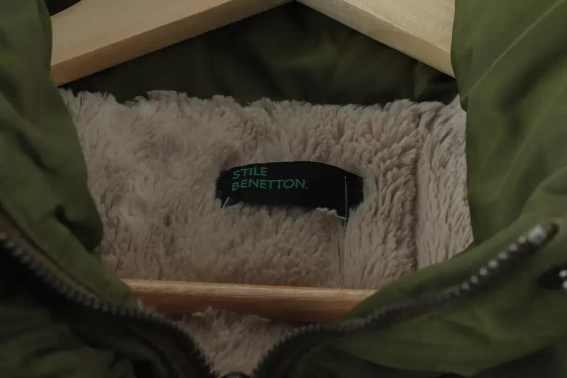 W(S-M) 베네통 패딩 점퍼자켓 덕다운 안감기모 롱-1645B 상품이미지5