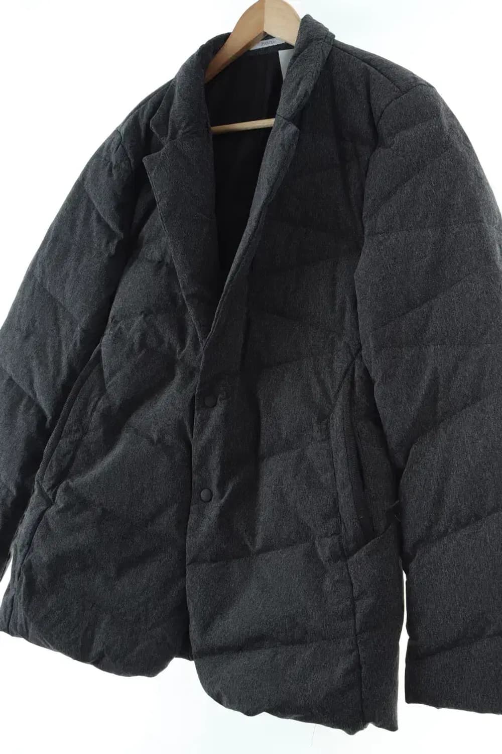 (L) 지오지아 패딩 점퍼자켓 테일러 덕다운 차콜-1645D 상품이미지1