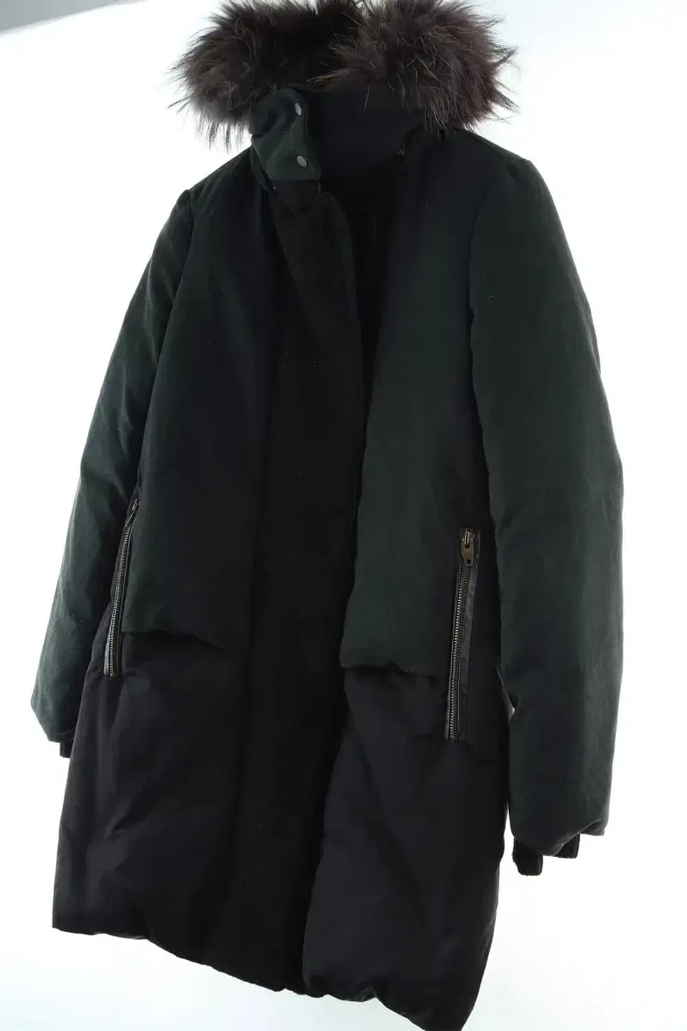 W(S) 시스템 패딩 점퍼자켓 스웨이드 세무 덕다운 롱-16464 상품이미지1