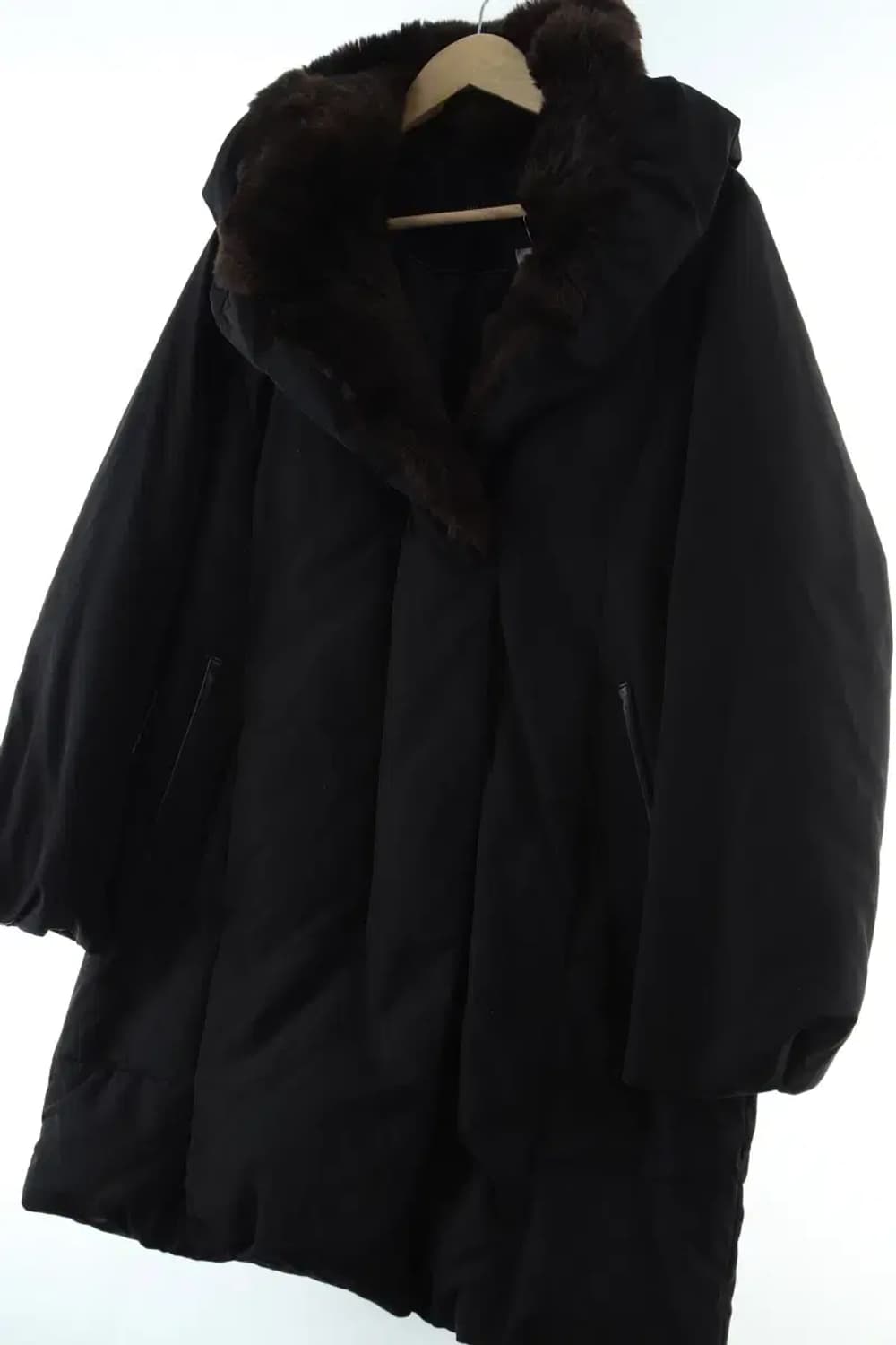 W(M) 더아이잗 패딩 점퍼자켓 털 따뜻 롱 블랙-16465 상품이미지1