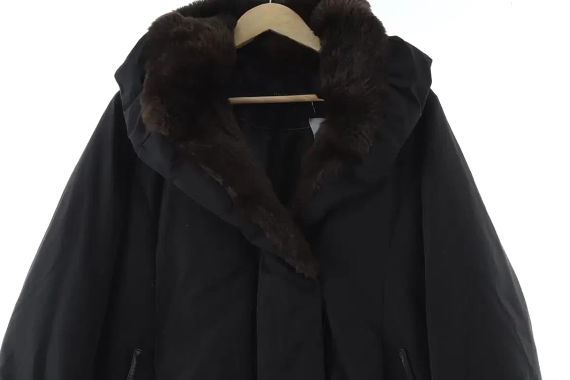 W(M) 더아이잗 패딩 점퍼자켓 털 따뜻 롱 블랙-16465 상품이미지3