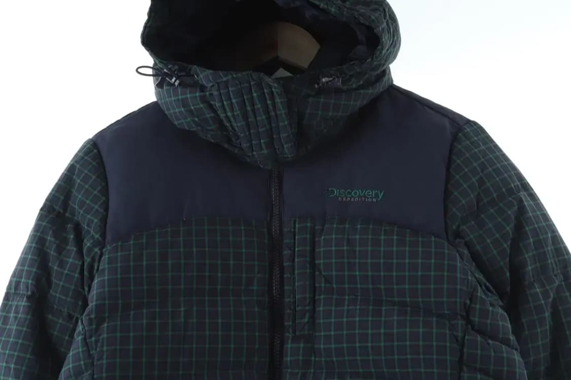 W(S-M) 디스커버리 패딩 점퍼자켓 체크 덕다운 올드스쿨-16467 상품이미지3