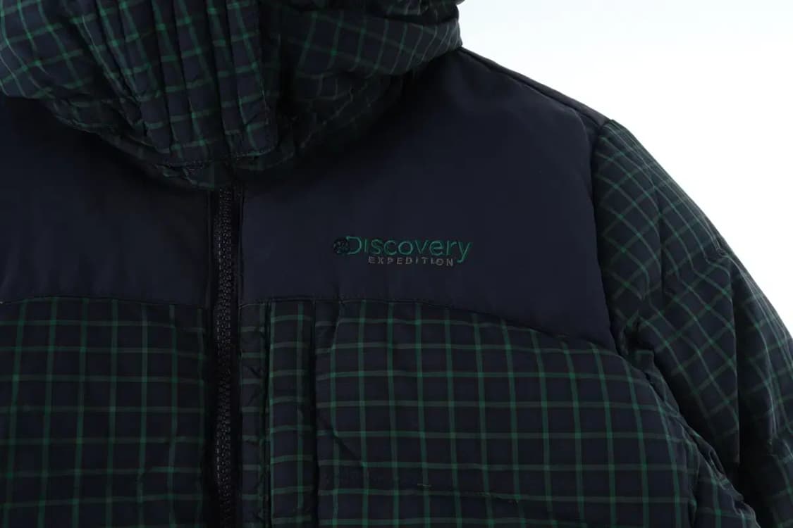 W(S-M) 디스커버리 패딩 점퍼자켓 체크 덕다운 올드스쿨-16467 상품이미지5