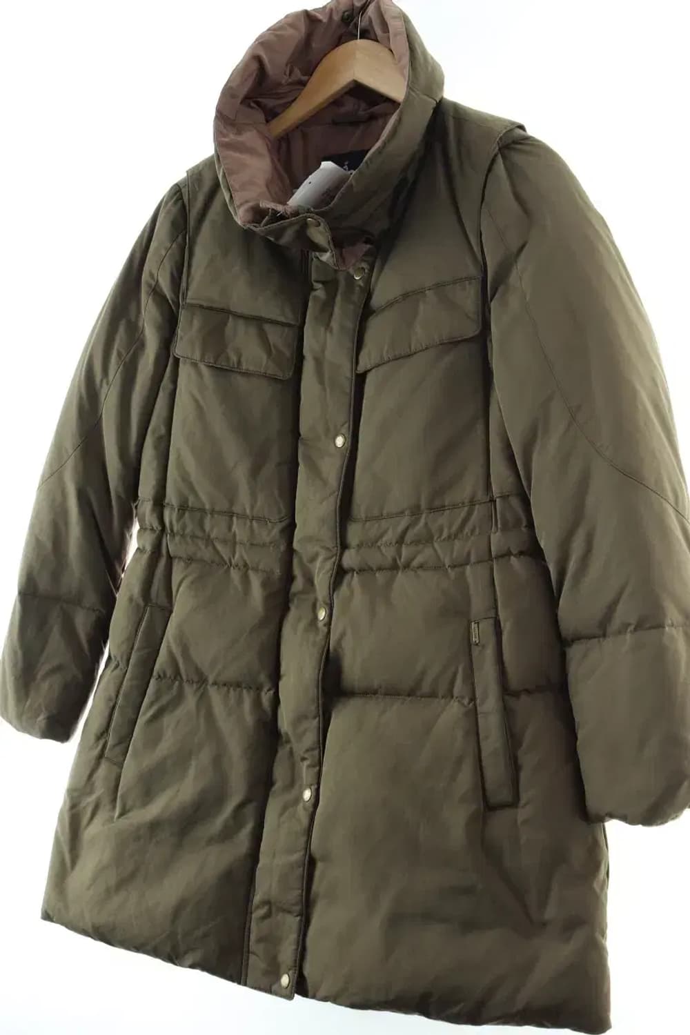 W(M) 헤지스 패딩 점퍼자켓 카키 덕다운 롱-16469 상품이미지1