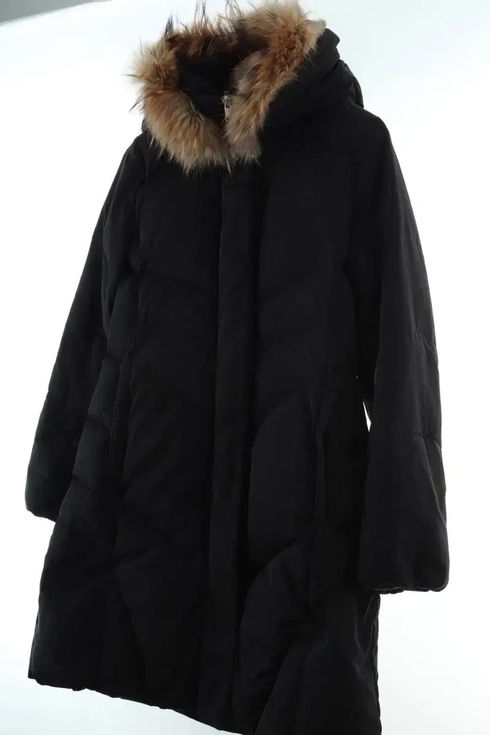 W(S) 지고트 패딩 점퍼자켓 롱 블랙 덕다운-1646A 상품이미지1