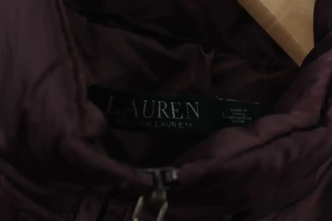 W(L-XL) 폴로 랄프로렌 패딩 점퍼자켓 빅사이즈 버건디-1646B 상품이미지6