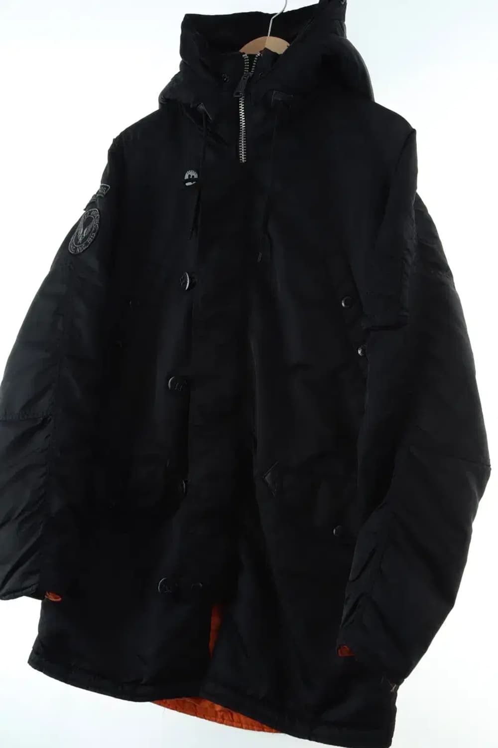 (M-L) 쇼트 패딩 점퍼자켓 블랙 야상 N3B 테크웨어-1646D 상품이미지1