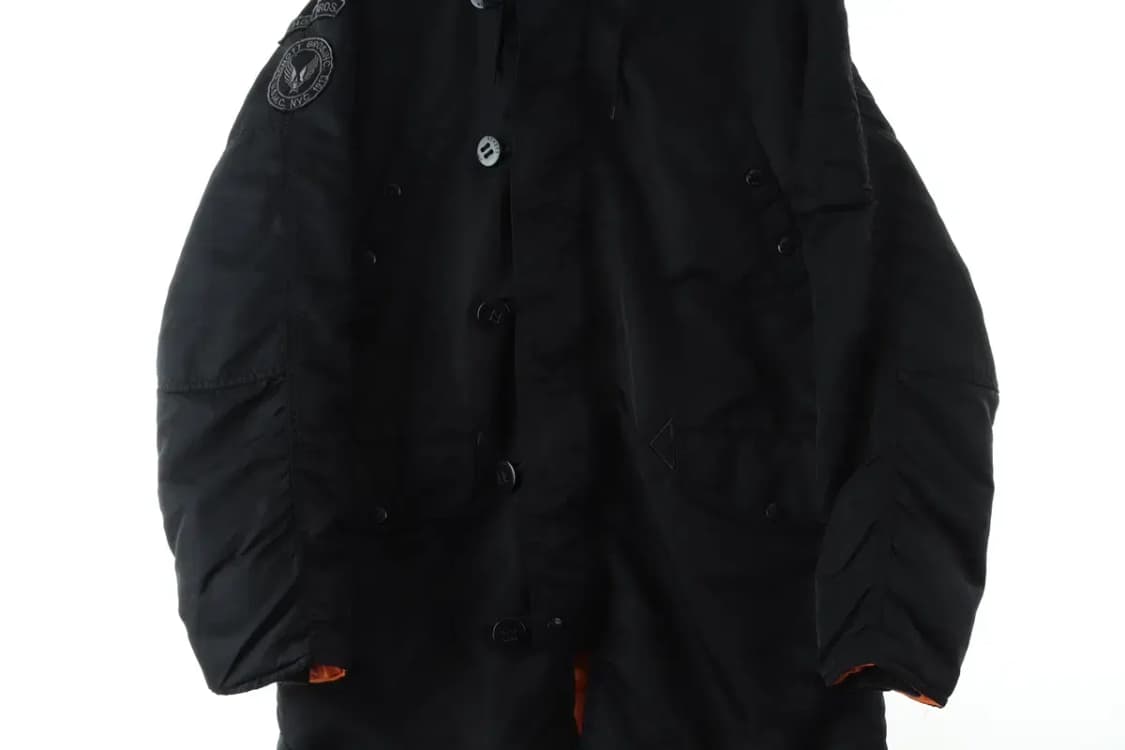 (M-L) 쇼트 패딩 점퍼자켓 블랙 야상 N3B 테크웨어-1646D 상품이미지4