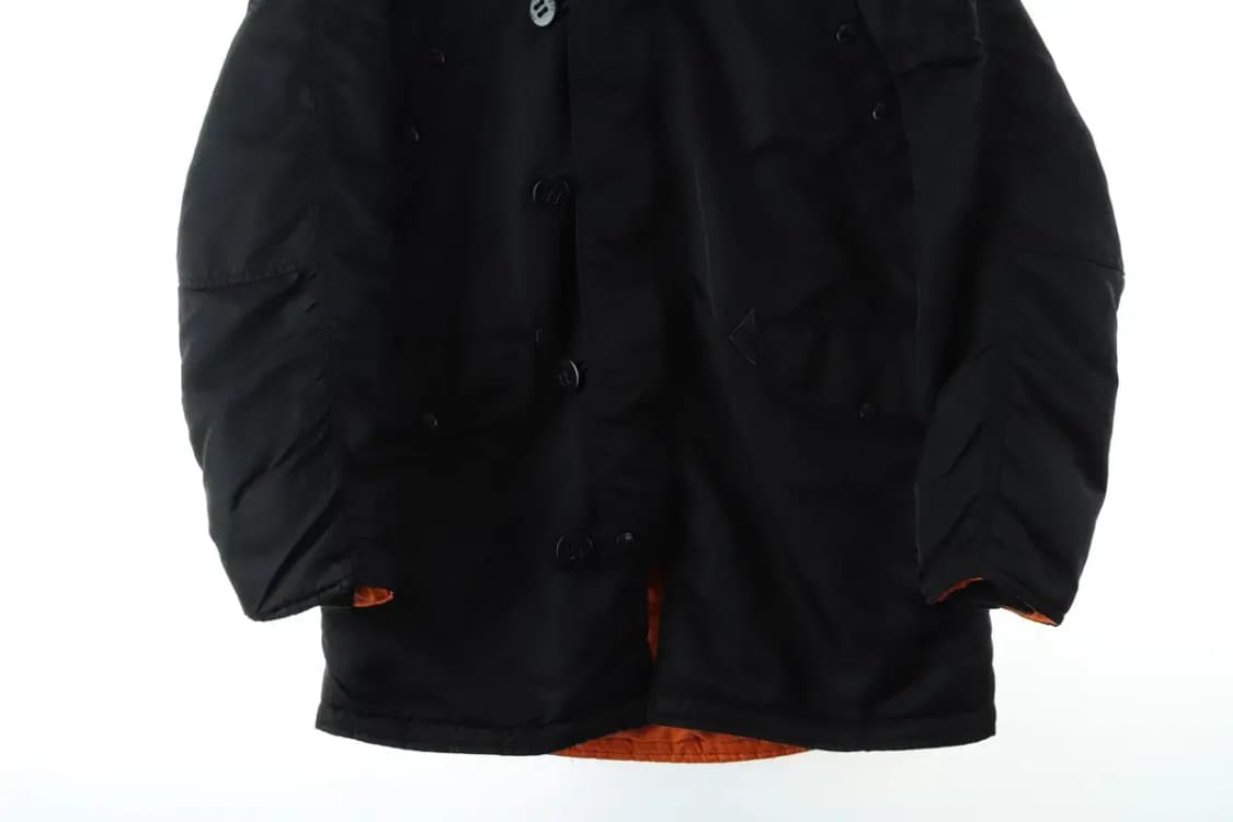 (M-L) 쇼트 패딩 점퍼자켓 블랙 야상 N3B 테크웨어-1646D 상품이미지5