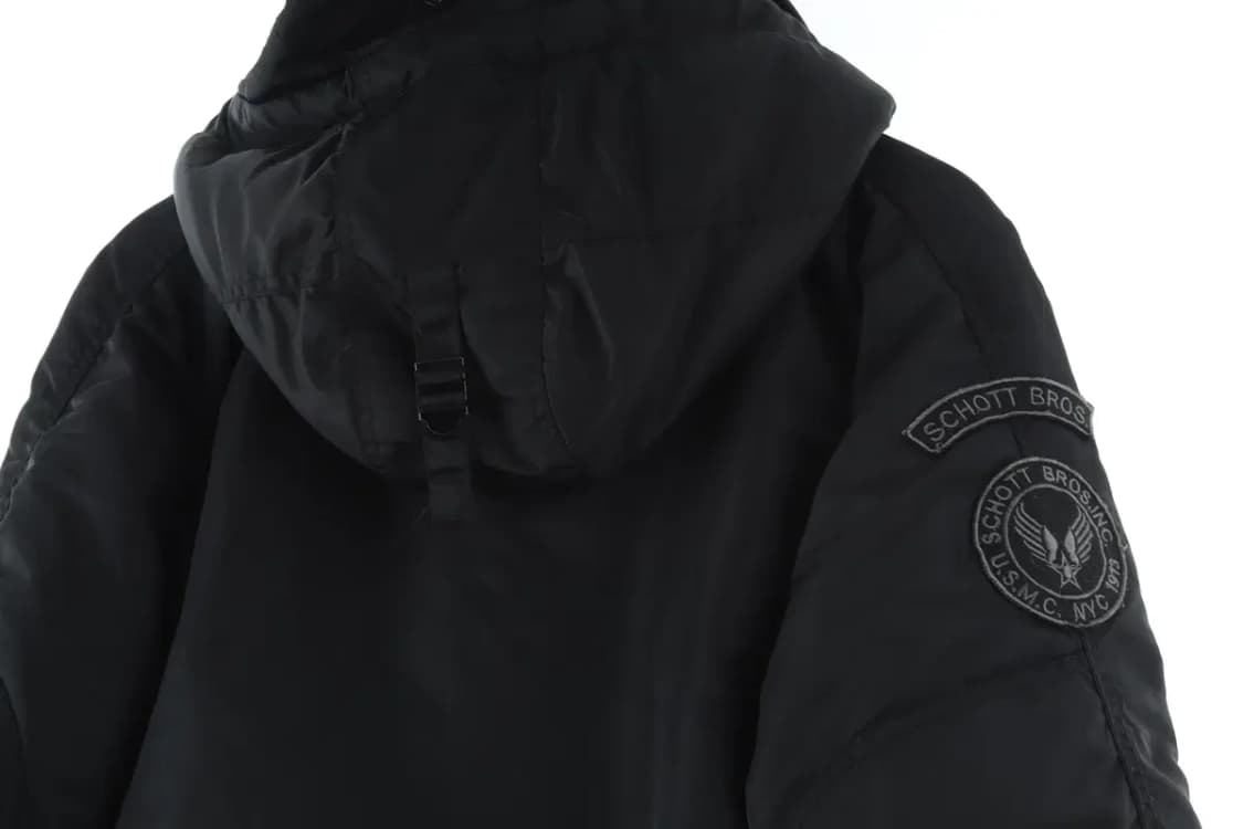 (M-L) 쇼트 패딩 점퍼자켓 블랙 야상 N3B 테크웨어-1646D 상품이미지7