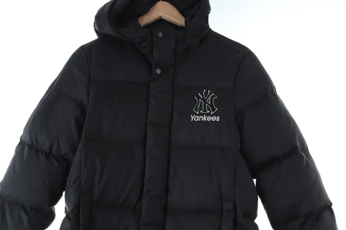 (F) MLB 엠엘비 패딩 점퍼자켓 블랙 롱 뉴욕양키즈 아동-1646E 상품이미지3