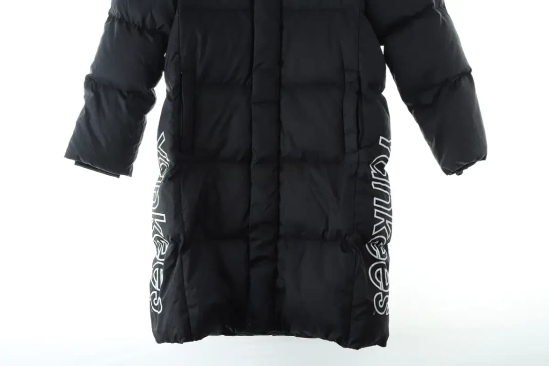 (F) MLB 엠엘비 패딩 점퍼자켓 블랙 롱 뉴욕양키즈 아동-1646E 상품이미지4