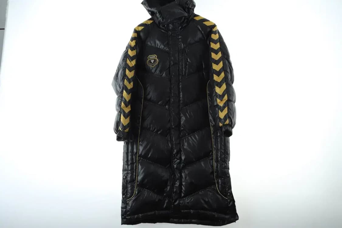 (M) 험멜 패딩 점퍼자켓 롱 금장 유광 덕다운-1646F 상품이미지2