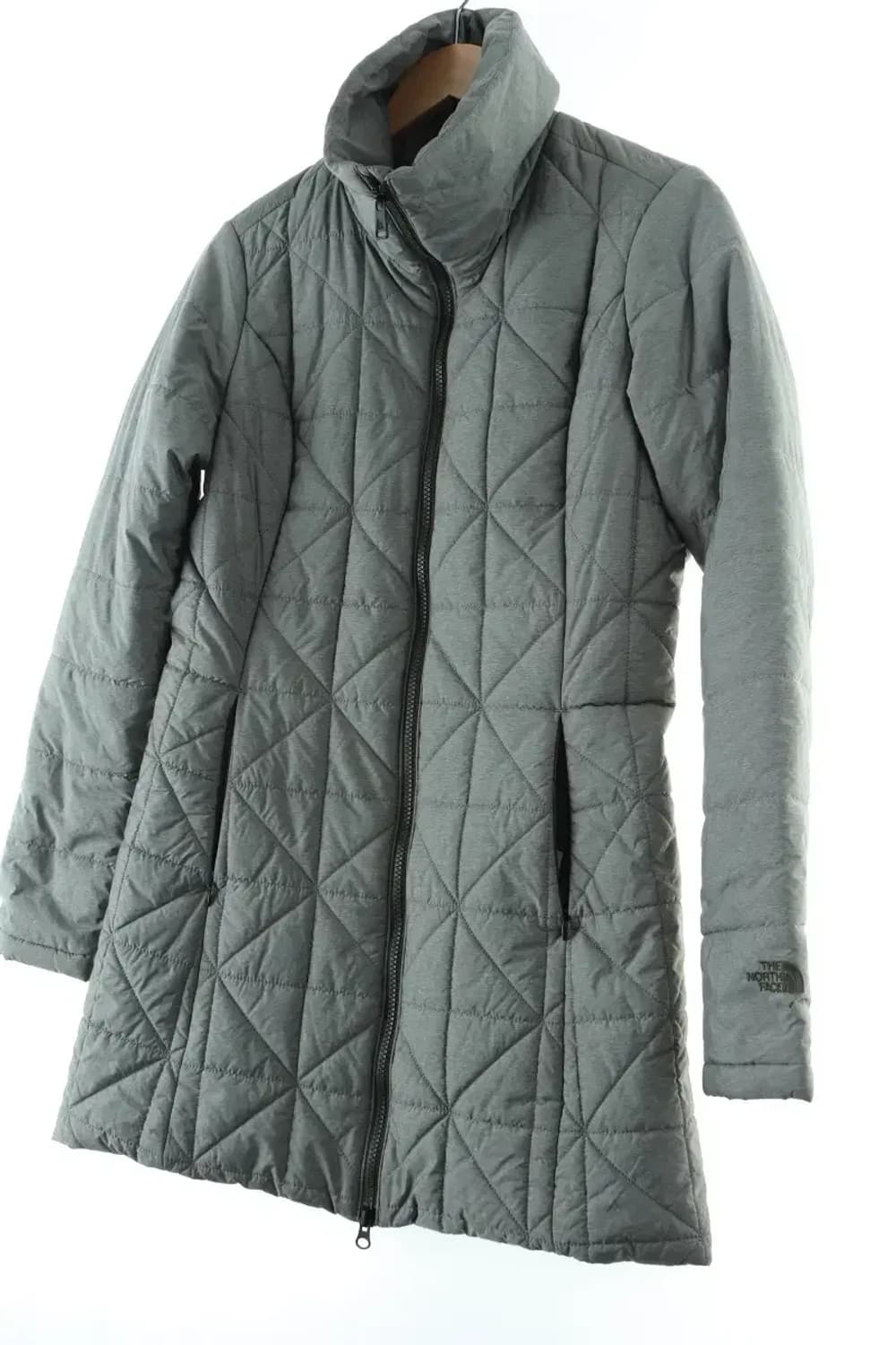W(S-M) 노스페이스 패딩 점퍼자켓 퀼팅 롱 그레이 고급-16477 상품이미지1