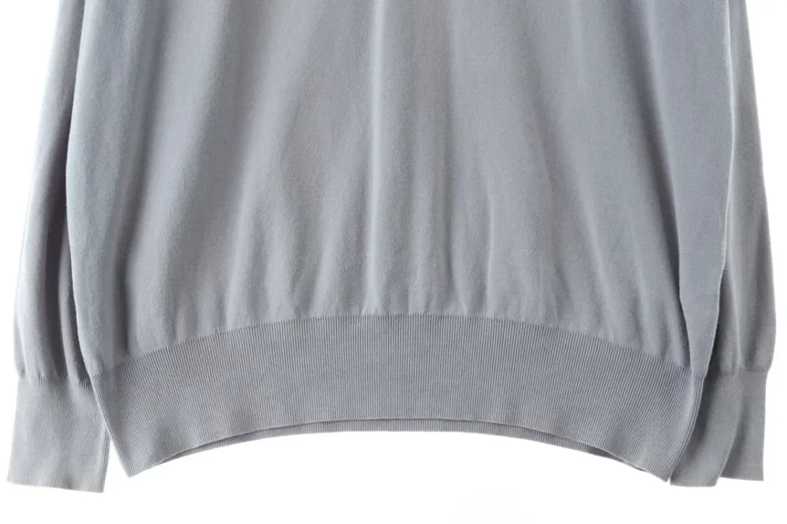 (L) 포터리 카라 긴팔티셔츠 작은오염 사용감 하늘색-16478 상품이미지4