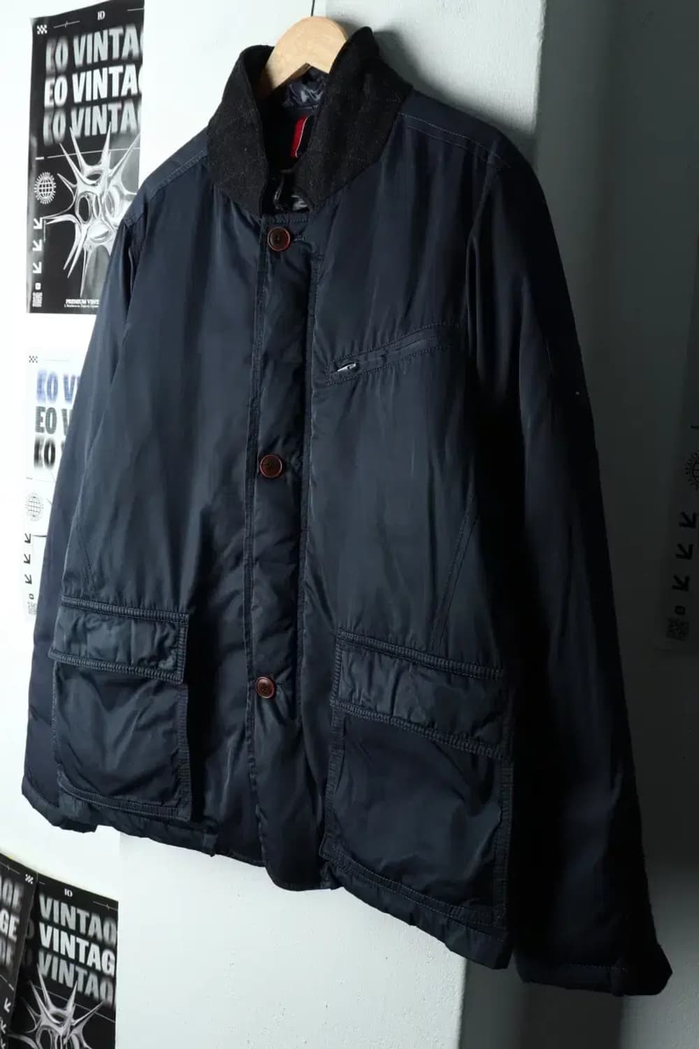 (XL-2XL) 타미힐피거 패딩 점퍼자켓 빅사이즈 네이비-1647A 상품이미지1