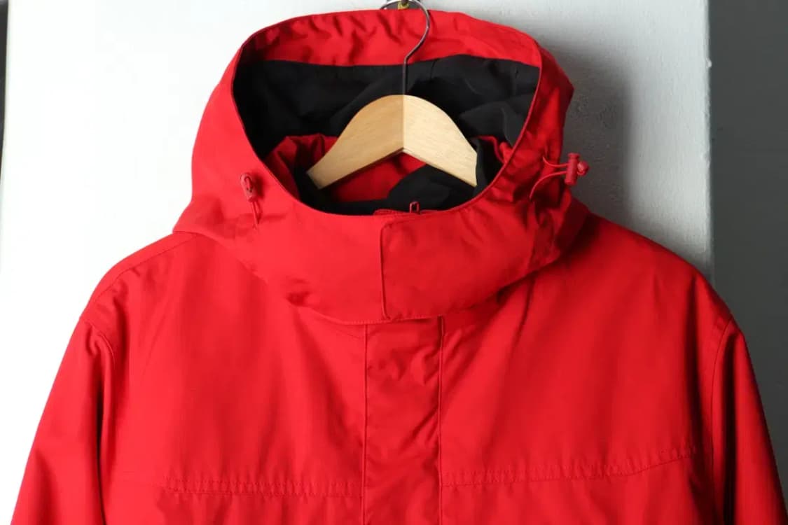 (L) 브랜드빈티지 패딩 점퍼자켓 레드 올드스쿨 롱-1647B 상품이미지3