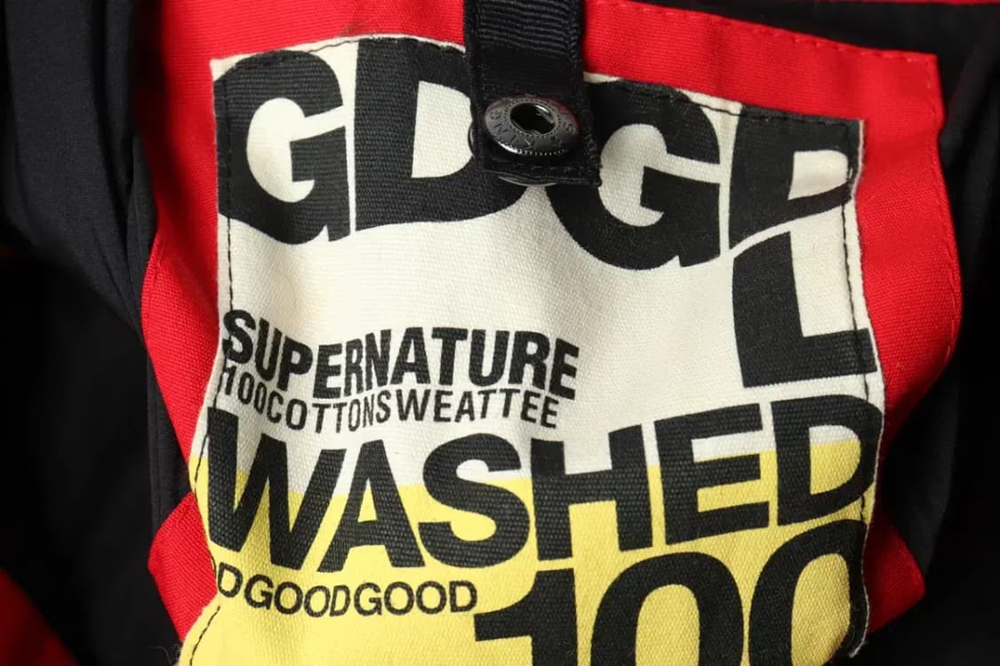 (L) 브랜드빈티지 패딩 점퍼자켓 레드 올드스쿨 롱-1647B 상품이미지7