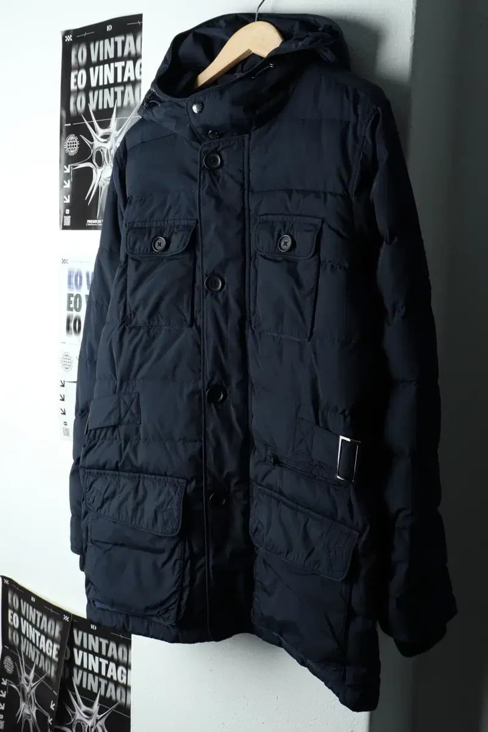 (S-M) 타미힐피거 패딩 점퍼자켓 네이비 올드스쿨-1647C 상품이미지1