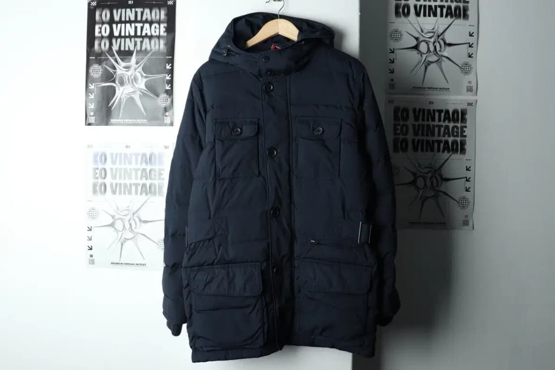 (S-M) 타미힐피거 패딩 점퍼자켓 네이비 올드스쿨-1647C 상품이미지2