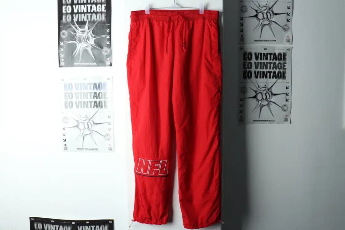 (M-XL) 엔에프엘 트레이닝복 바지 우븐 레드 올드스쿨-22A2 상품이미지2