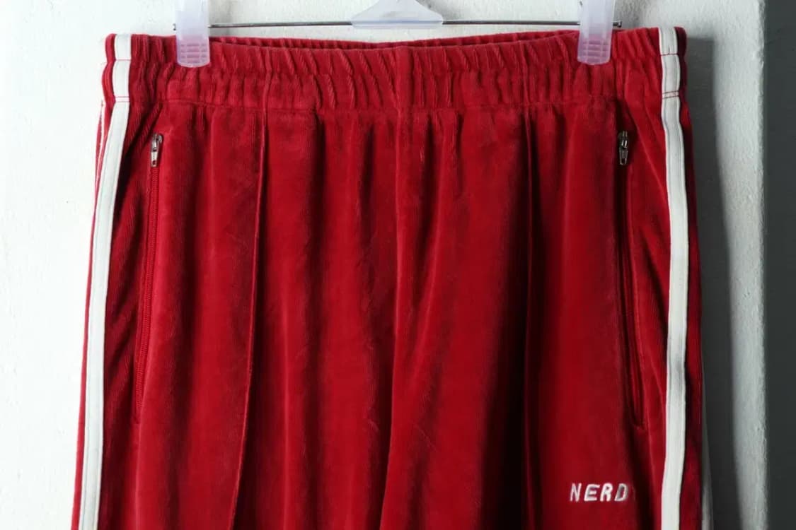 (S) 널디 트레이닝복 바지 스웨이드 레드 올드스쿨-22A4 상품이미지3