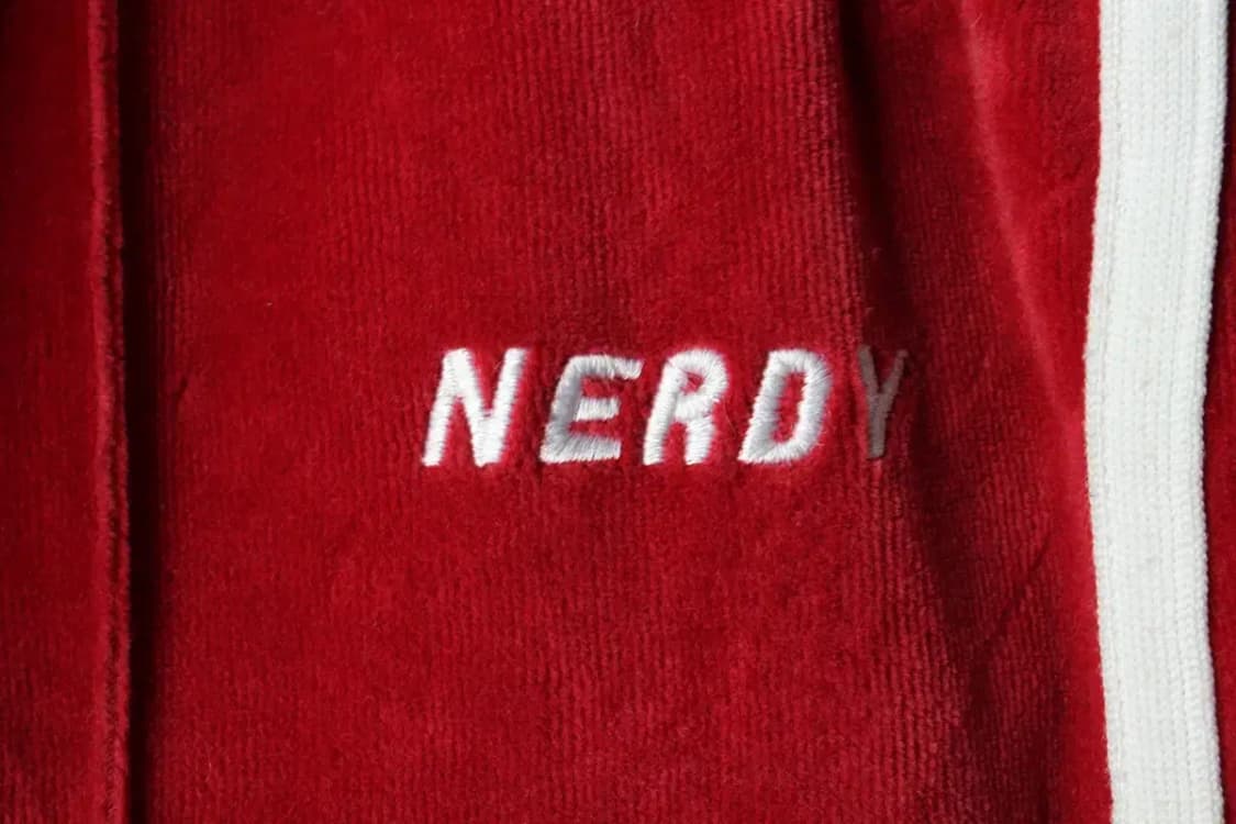 (S) 널디 트레이닝복 바지 스웨이드 레드 올드스쿨-22A4 상품이미지5