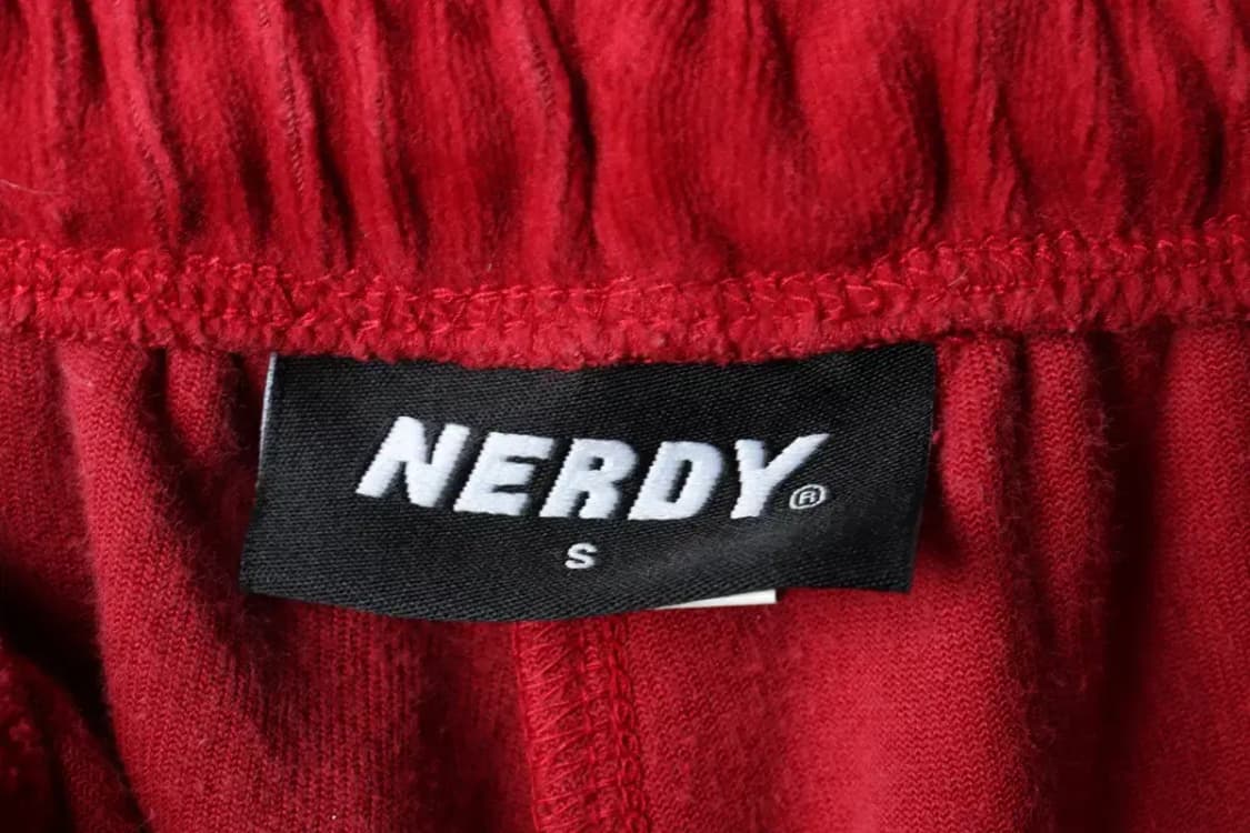 (S) 널디 트레이닝복 바지 스웨이드 레드 올드스쿨-22A4 상품이미지6