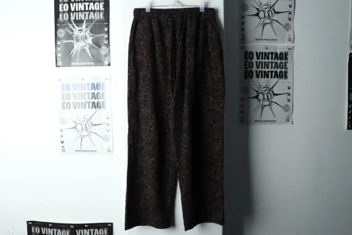 (M-L) 브라운브레스 트레이닝복 바지 와이드핏 플라워-22A5 상품이미지2