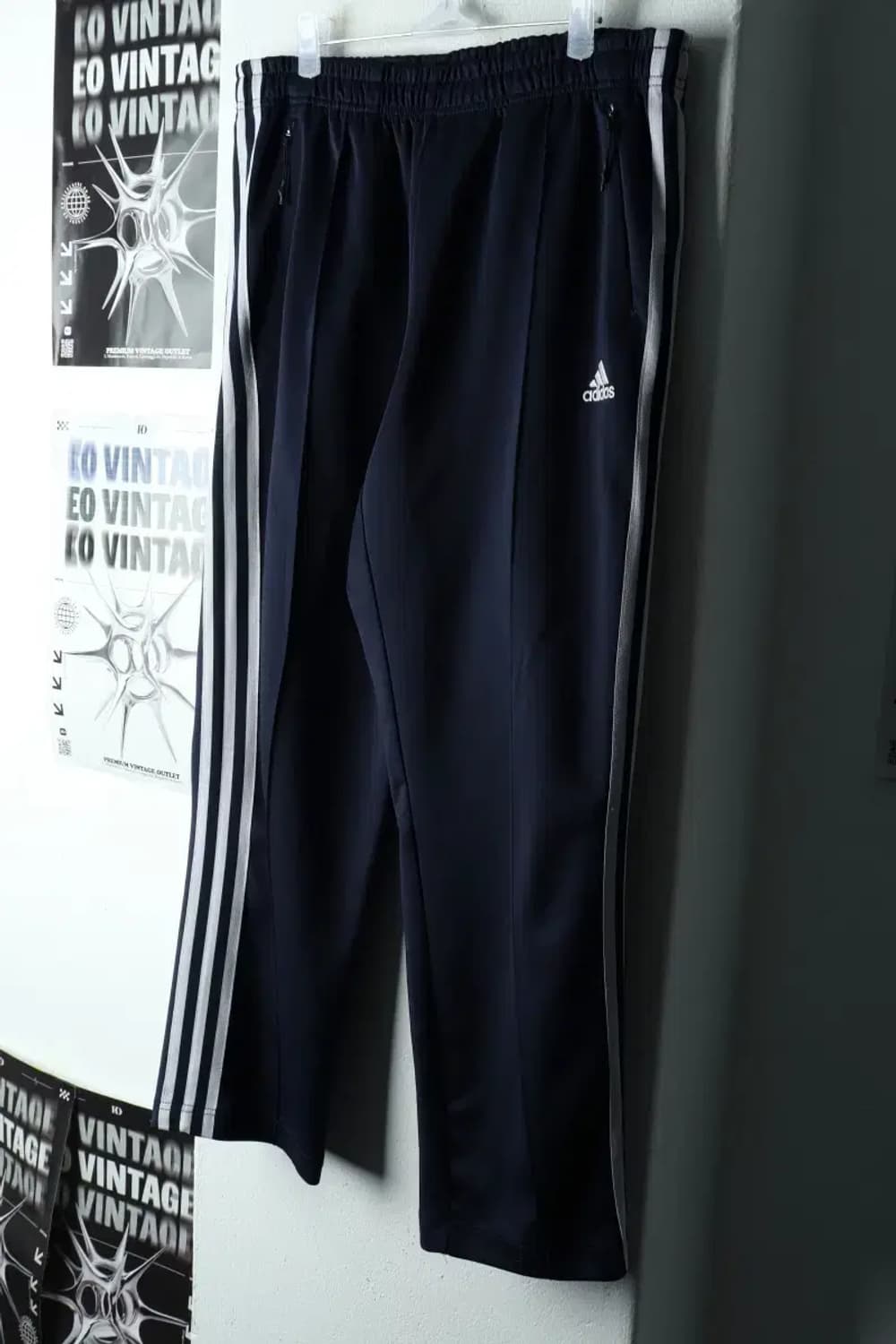 (XL) 아디다스 트레이닝복 바지 네이비 삼선 올드스쿨-22A8 상품이미지1