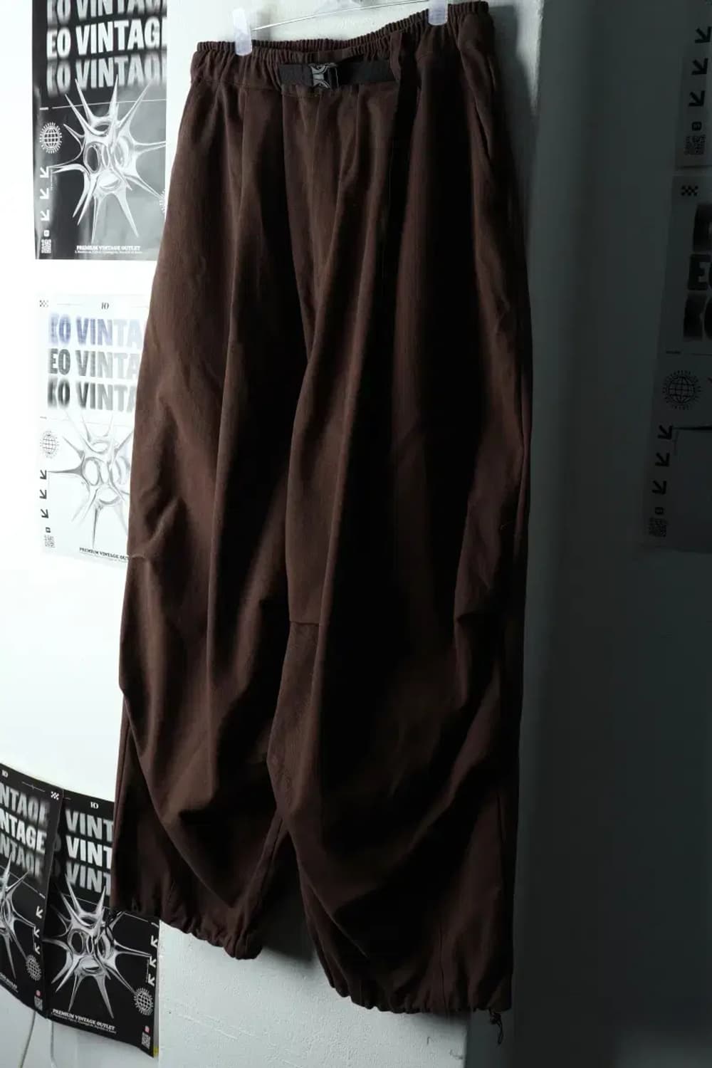 (M) 미네뜨 트레이닝복 바지 벌룬핏 브라운 스트링 시티보이-22AA 상품이미지1