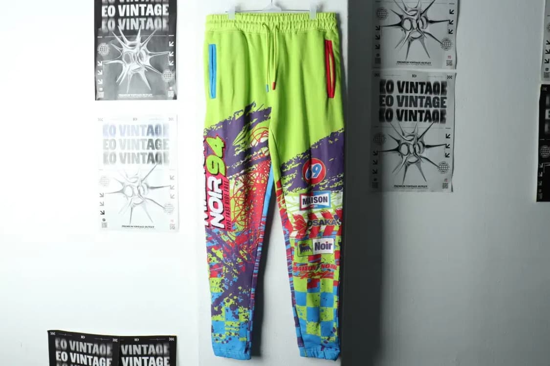 (M-L) 브랜드빈티지 트레이닝복 바지 연그린 스트릿 올드스쿨-22AB 상품이미지2