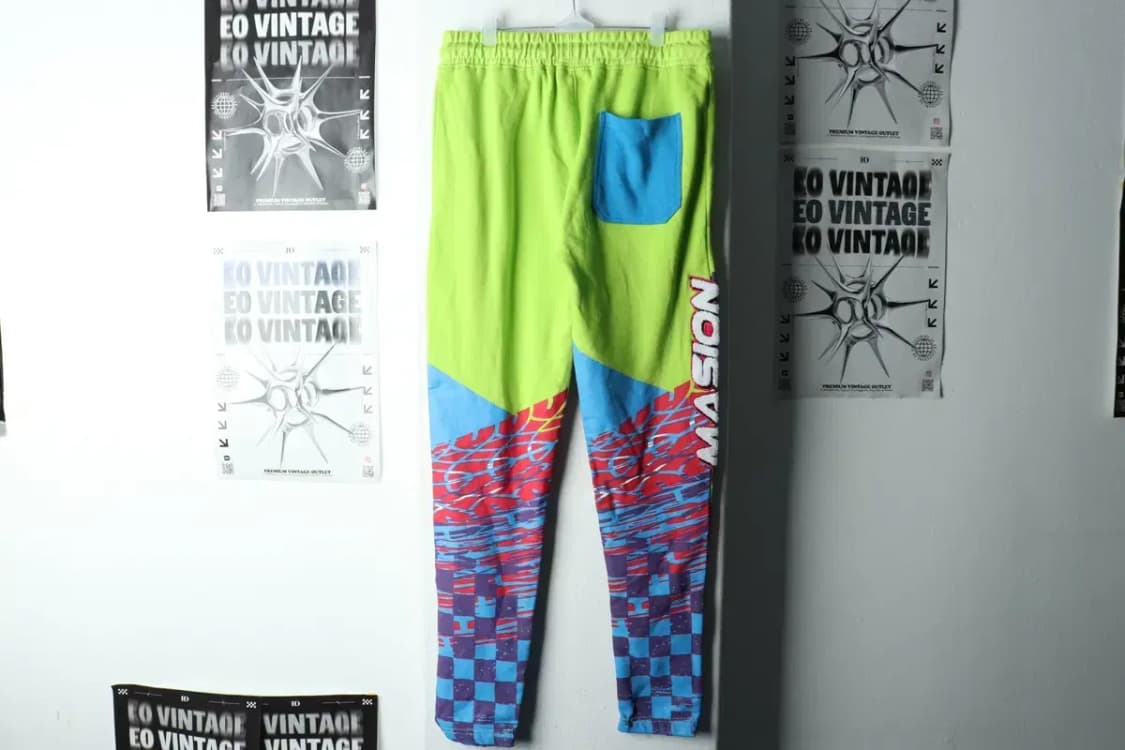 (M-L) 브랜드빈티지 트레이닝복 바지 연그린 스트릿 올드스쿨-22AB 상품이미지6