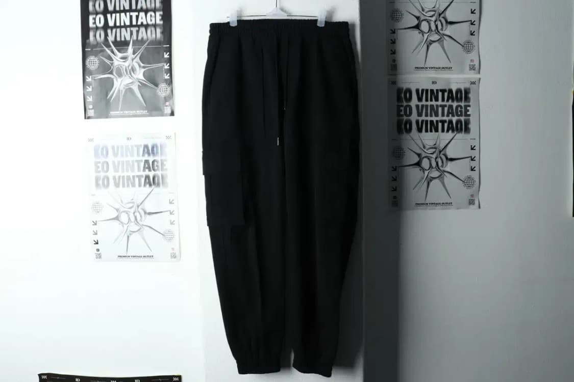 (L-XL) 낫포너드 트레이닝복 바지 카고 조거 블랙-22AC 상품이미지2