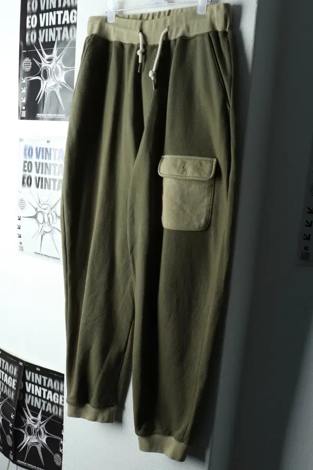 (S-M) 다레니모 트레이닝복 바지 그린 조거 올드스쿨-22AD 상품이미지1