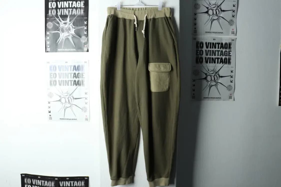 (S-M) 다레니모 트레이닝복 바지 그린 조거 올드스쿨-22AD 상품이미지2