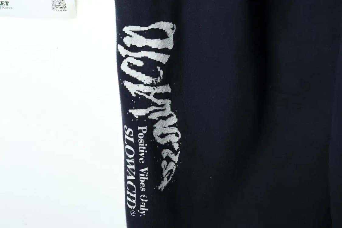 (L-XL) 슬로우애시드 트레이닝복 바지 네이비 스트릿 밴딩-22B2 상품이미지8