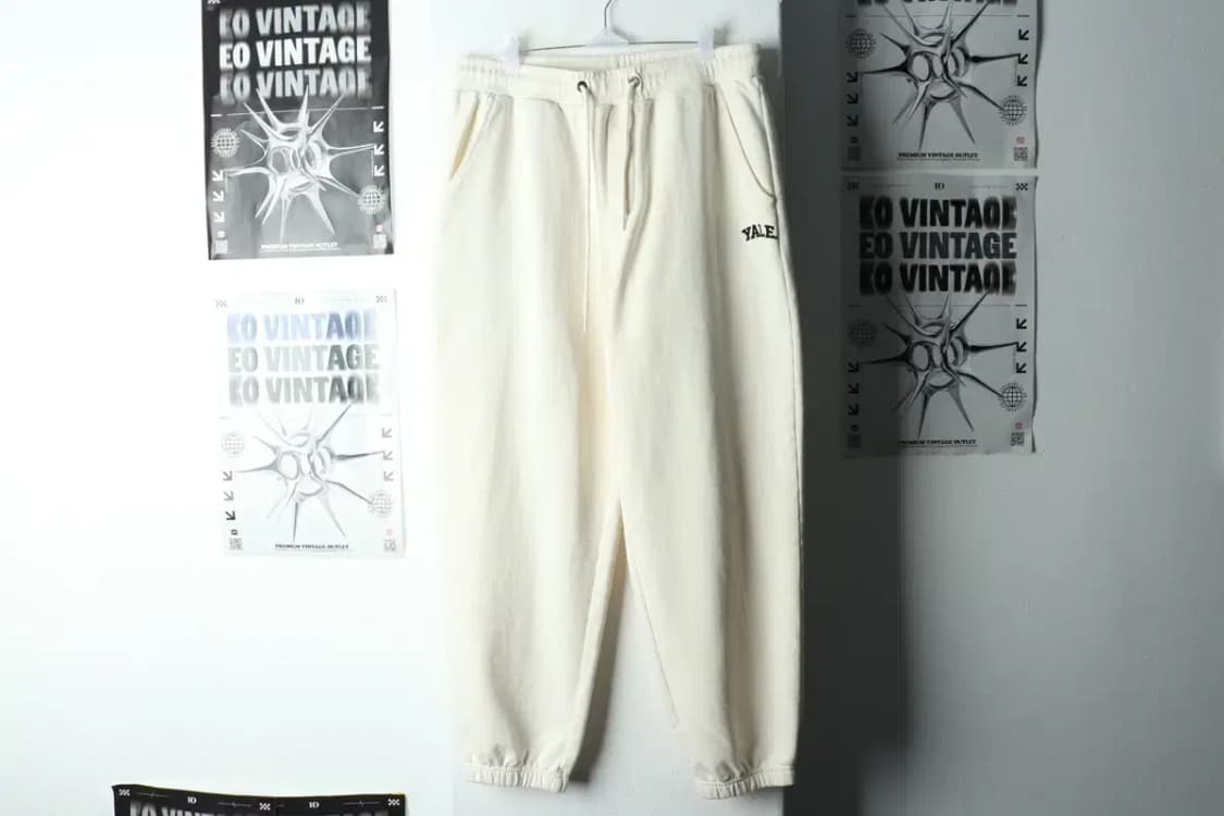 (XL) 예일 트레이닝복 바지 화이트 조거 밴딩-22B4 상품이미지2