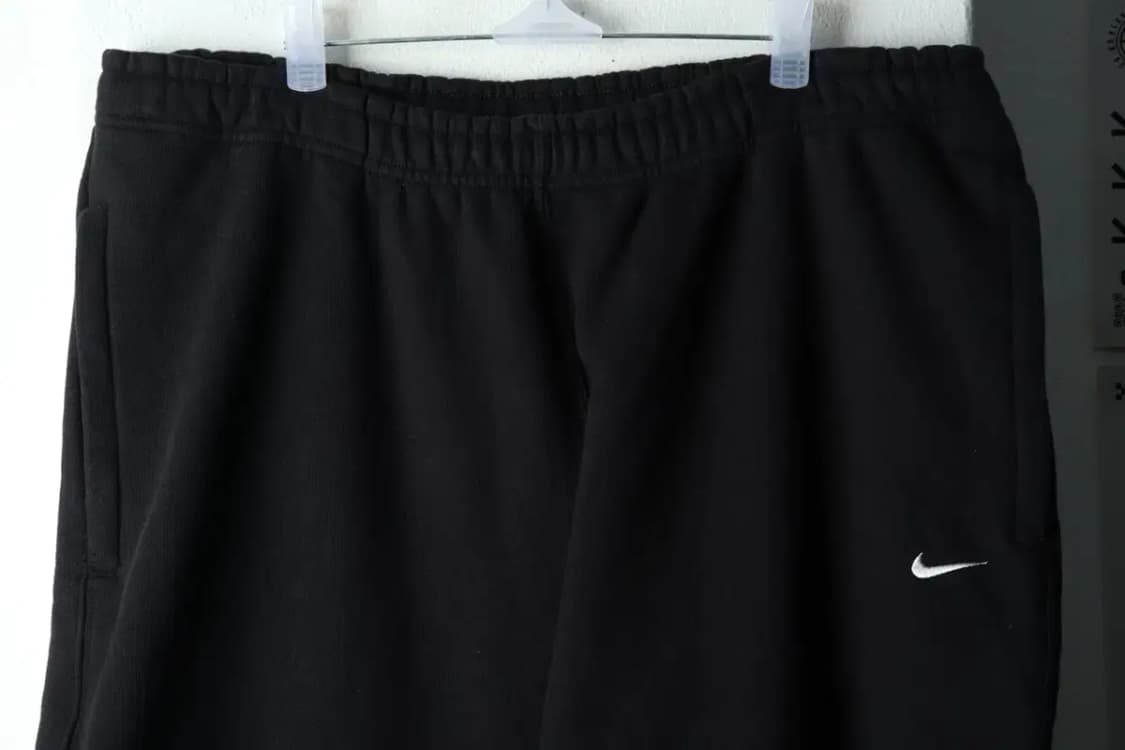 (XL) 나이키 트레이닝복 바지 오버사이즈 기모 조거 블랙-22B7 상품이미지3