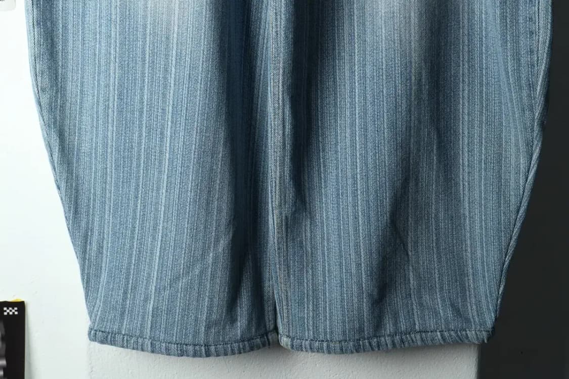 (M-L) 시옷 청바지 데님 벌룬핏 워싱 스트릿-22BF 상품이미지4