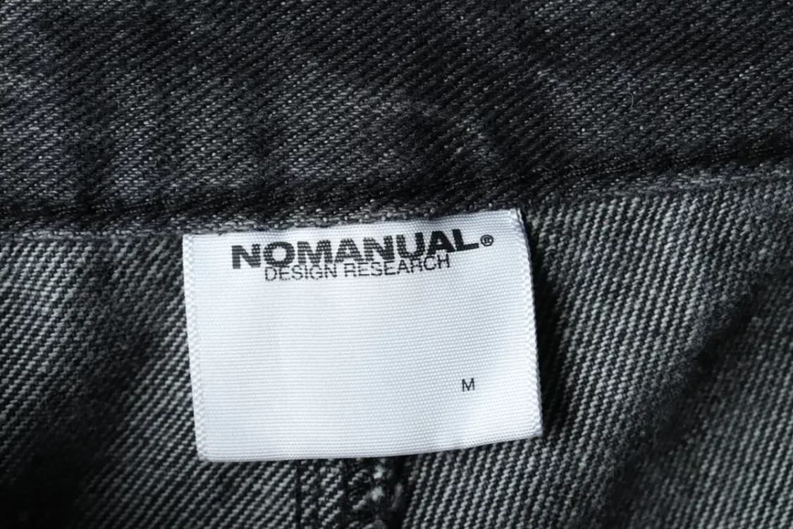 (M-L) 노매뉴얼 청바지 데님 흑청 워싱 스트릿-22C2 상품이미지6