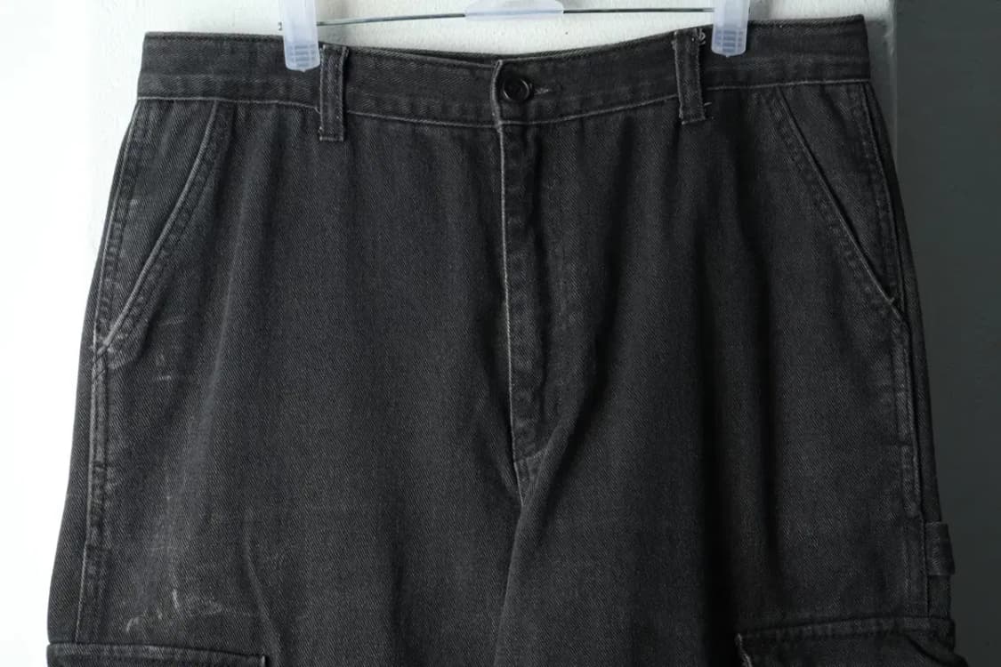 (L-XL) 던스트 청바지 데님 카펜터 흑청 카고-22C4 상품이미지3